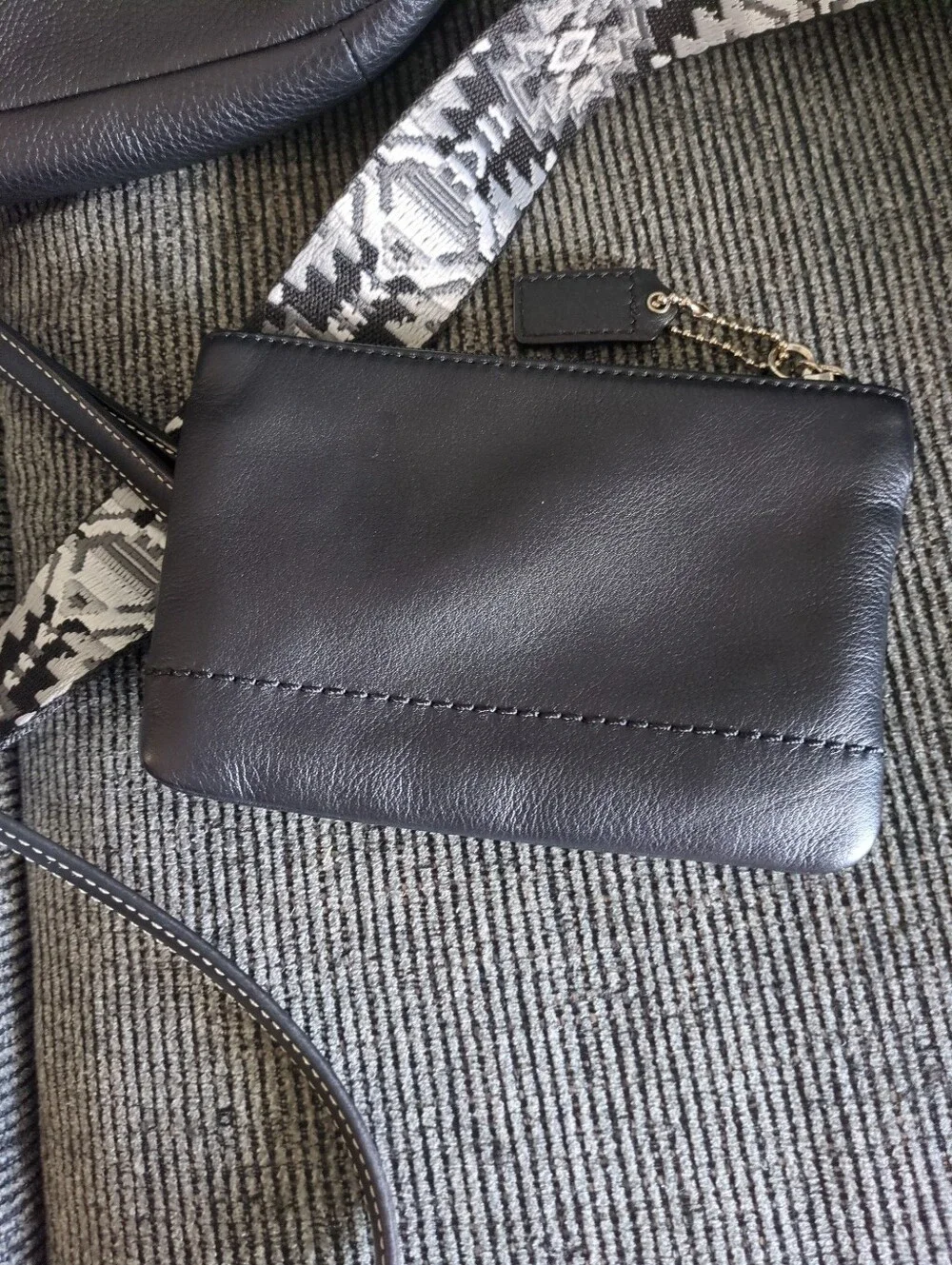 ❤️ EUC Coach F49160 Black Park Leather Mini Duffle Crossbody W/Extras